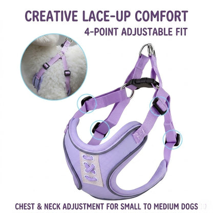 Reflective Mesh Harness & Leash Set