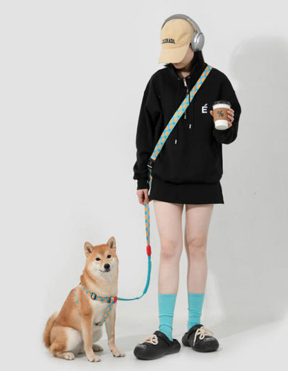 Patterned Hands-Free Dog Leash