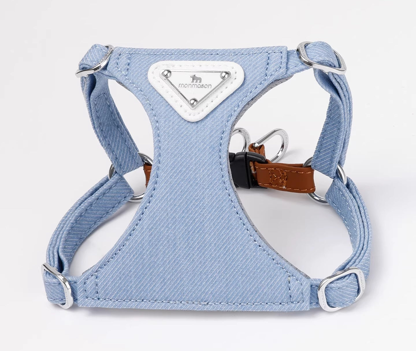 Denim Harness & Leash Set
