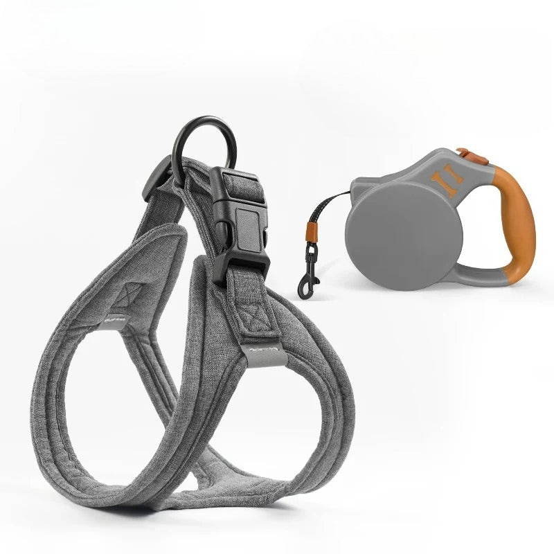 Reflective Breathable Harness & Leash Set