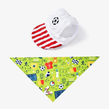 Soccer Fan Dog Hat