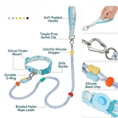 Braided Reflective Collar & Leash Set