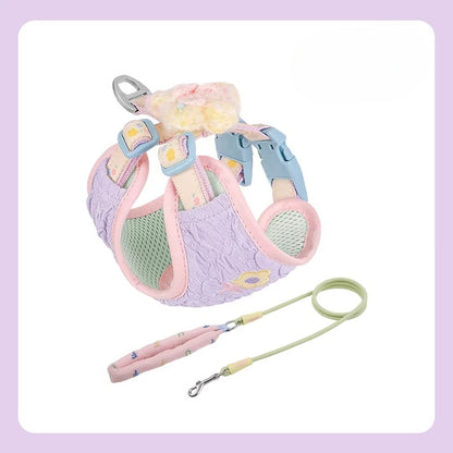 Floral Harness & Leash Set