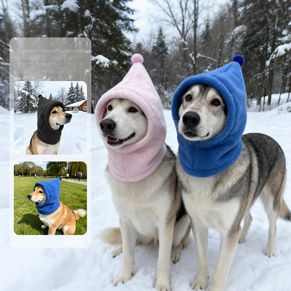 Thick Polar Fleece Dog Hat for Dogs – Grey