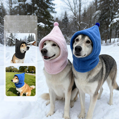 Thick Polar Fleece Dog Hat for Dogs – Grey