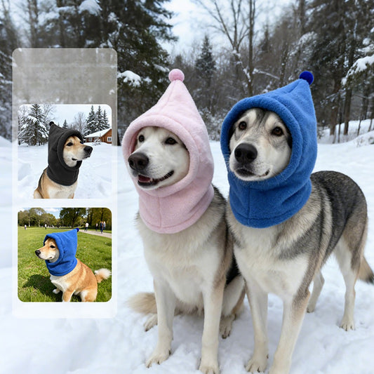 Thick Polar Fleece Dog Hat for Dogs – Grey