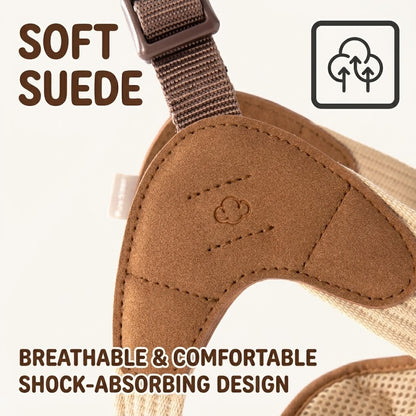 Quick-Wear V-Shape Harness & Leash Set – Brown