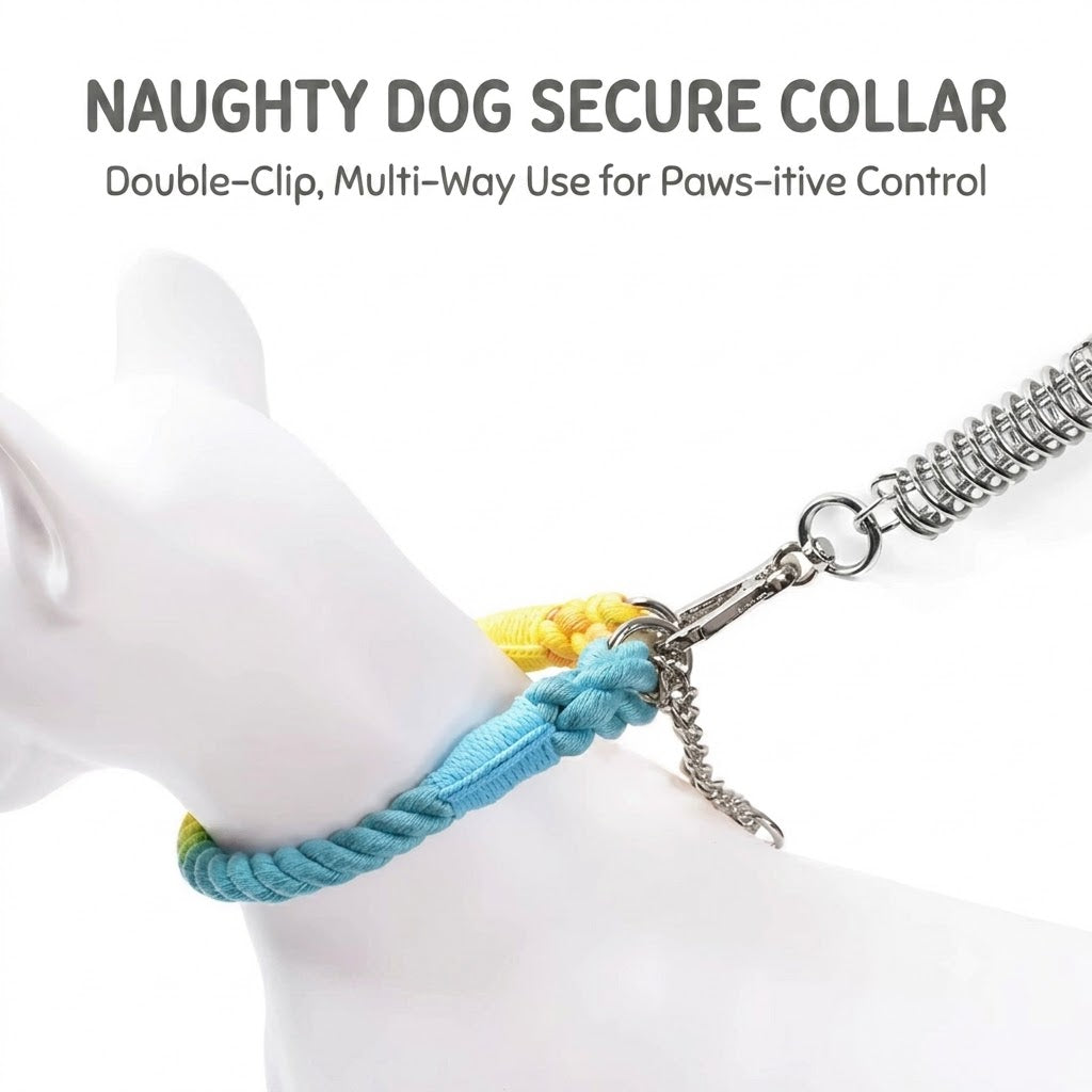 Braided Rope Collar & Leash Set