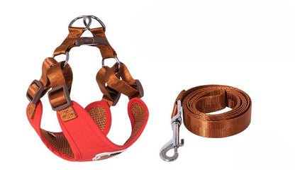 Breathable Mesh Harness & Leash Set