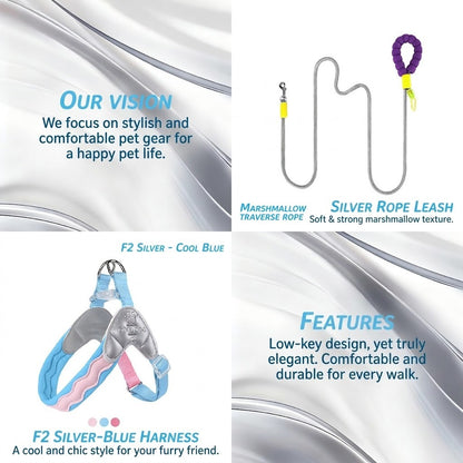 Wave Pattern Dog Harness