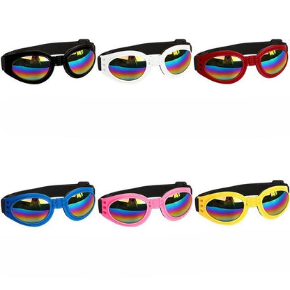 Foldable UV Protection Dog Sunglasses – Black