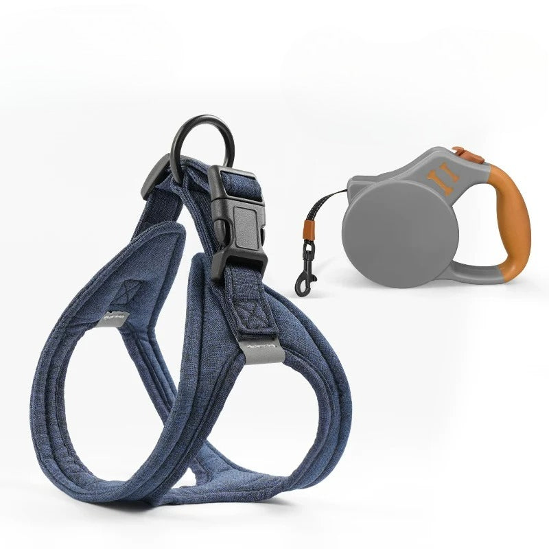 Reflective Breathable Harness & Leash Set