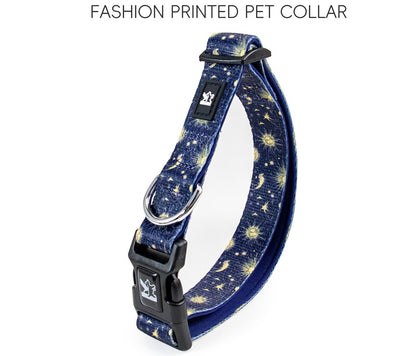 Patterned Soft Lined Dog Collar