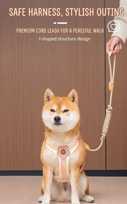 Plaid Harness & Leash Set