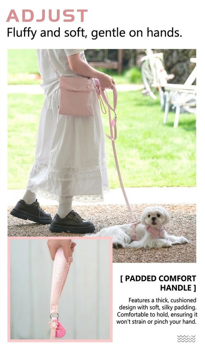 Floral Harness, Leash & Bag Set