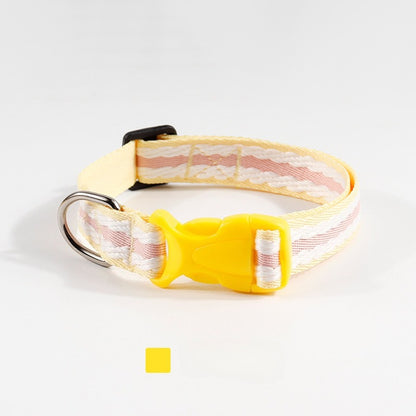 Woven Striped Dog Collar for Dogs – Multi