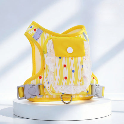 Ruffle Backpack Harness & Leash Set