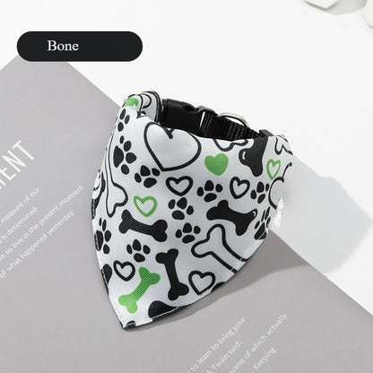 Printed Buckle Dog Bandana