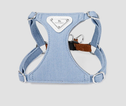 Denim Harness & Leash Set