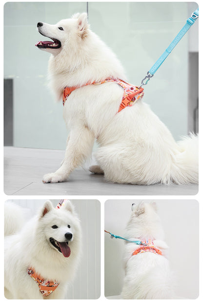 Reflective Patterned Dog Harness