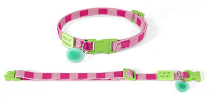 Elastic Plaid Dog Collar