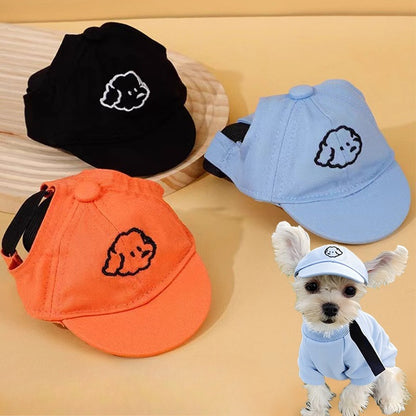 Embroidered Baseball Dog Hat for Dogs – Blue