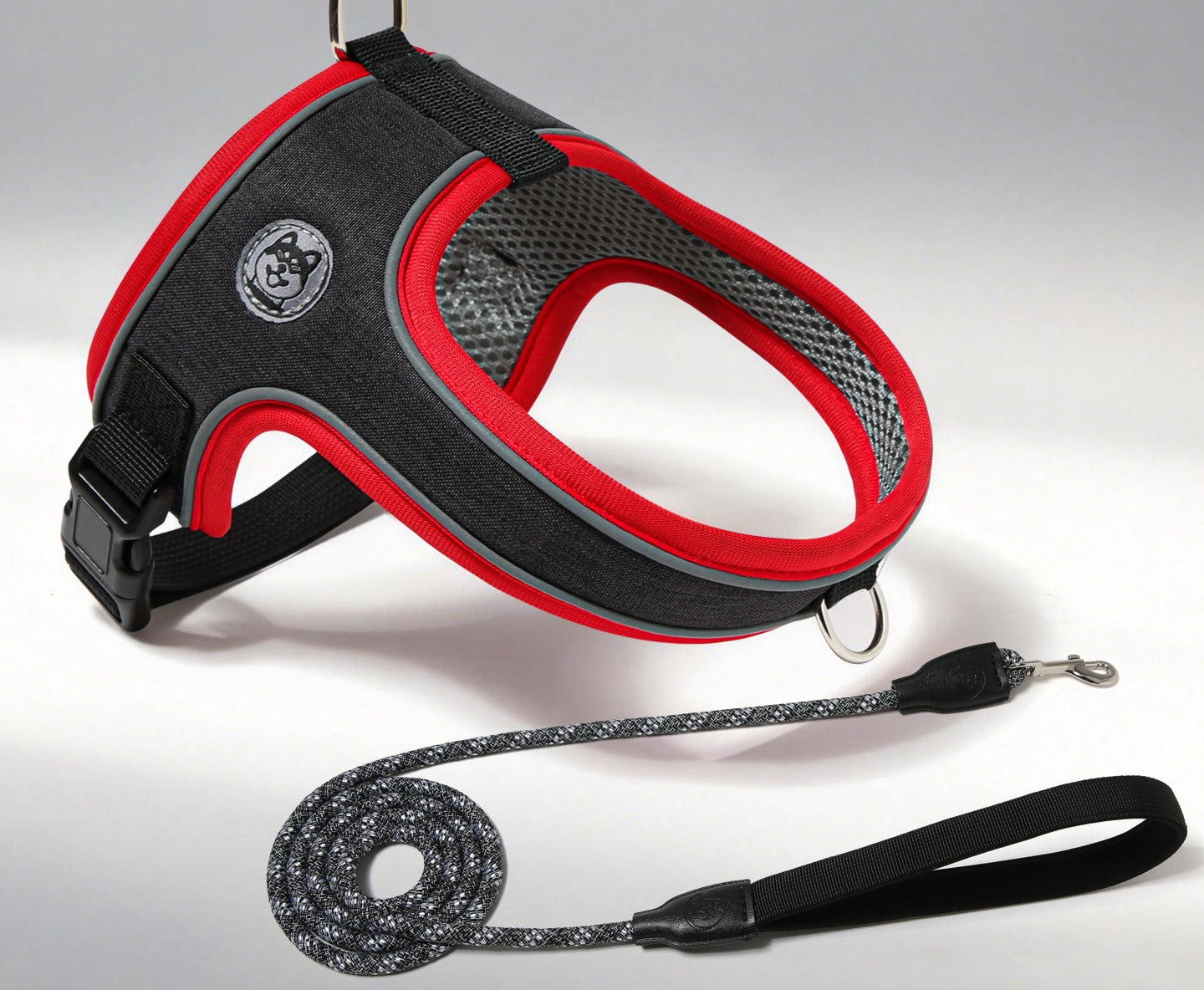 Reflective Saddle Harness & Leash Set
