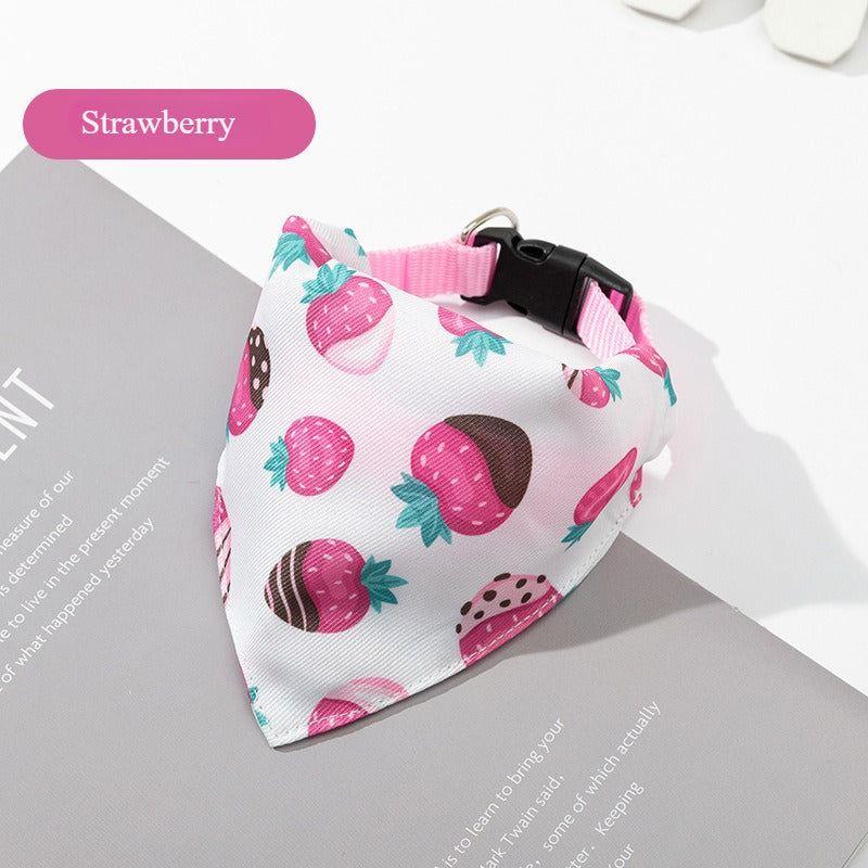 Printed Buckle Dog Bandana