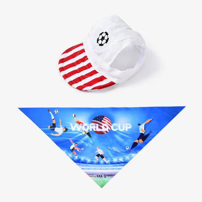 Soccer Fan Dog Hat