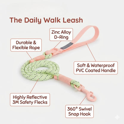 Reflective Round Rope Dog Leash