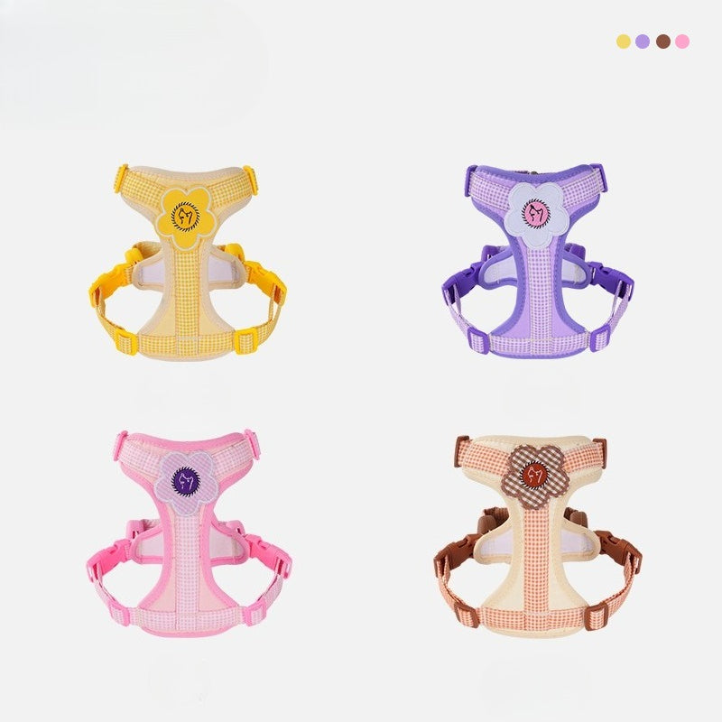 Plaid Harness & Leash Set