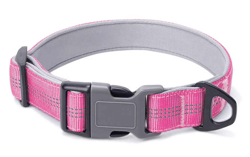 Reflective Nylon Dog Collar for Dogs – Multi
