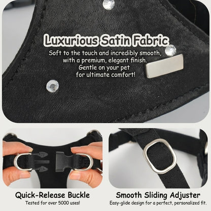 Pearl Bowknot Harness & Leash Set