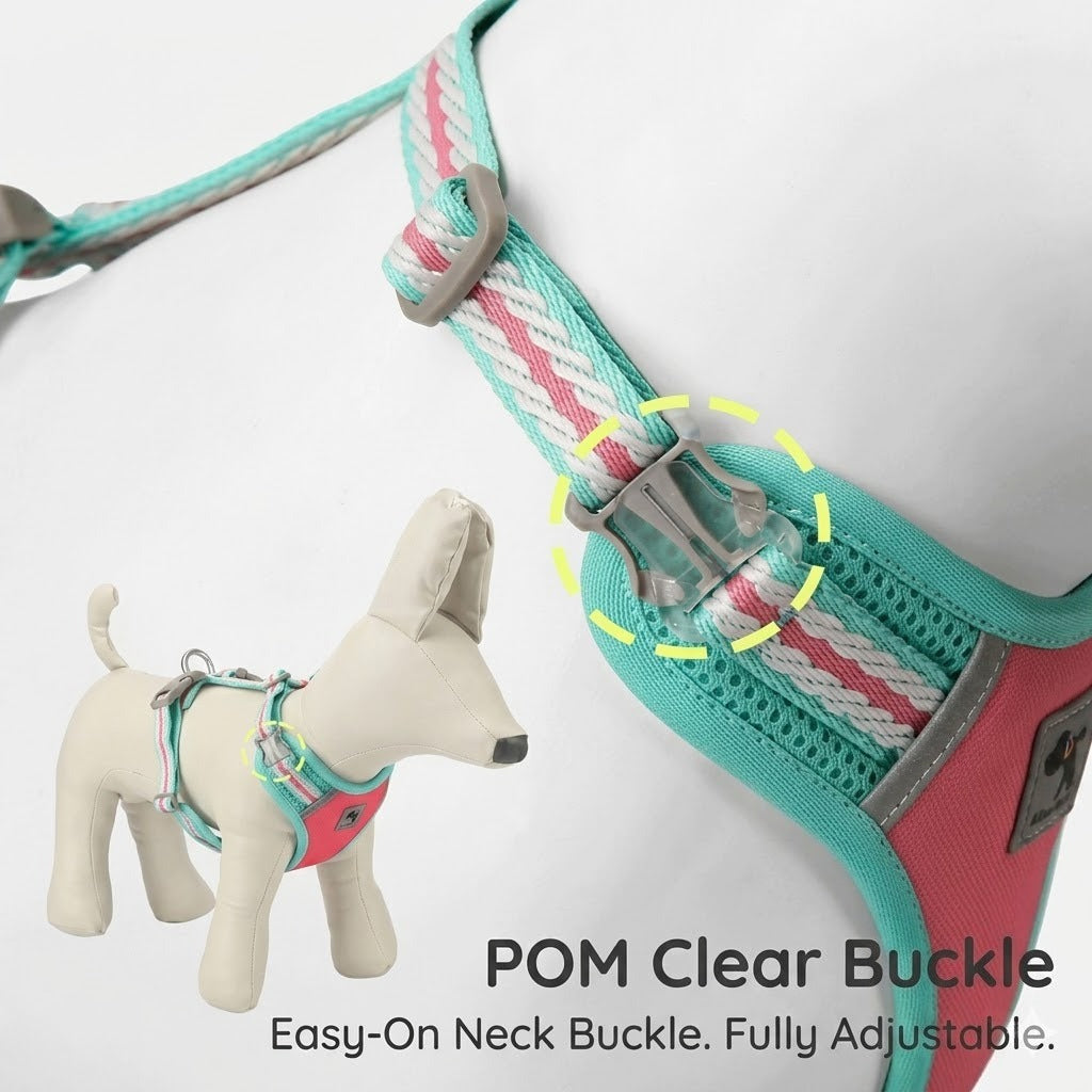 Reflective Mesh Harness & Leash Set