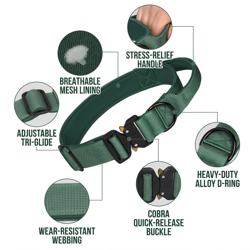 Tactical Handle Dog Collar
