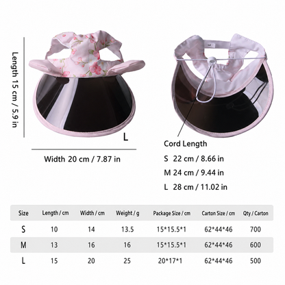 Floral Sun Dog Hat