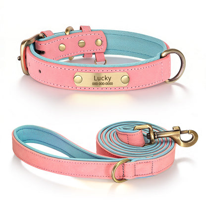 Personalized Dog Collar & Leash Set