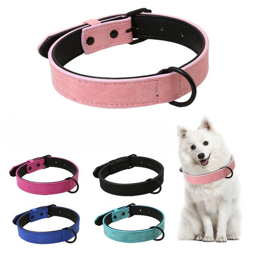 PVC Leather Dog Collar for Dogs – Multi