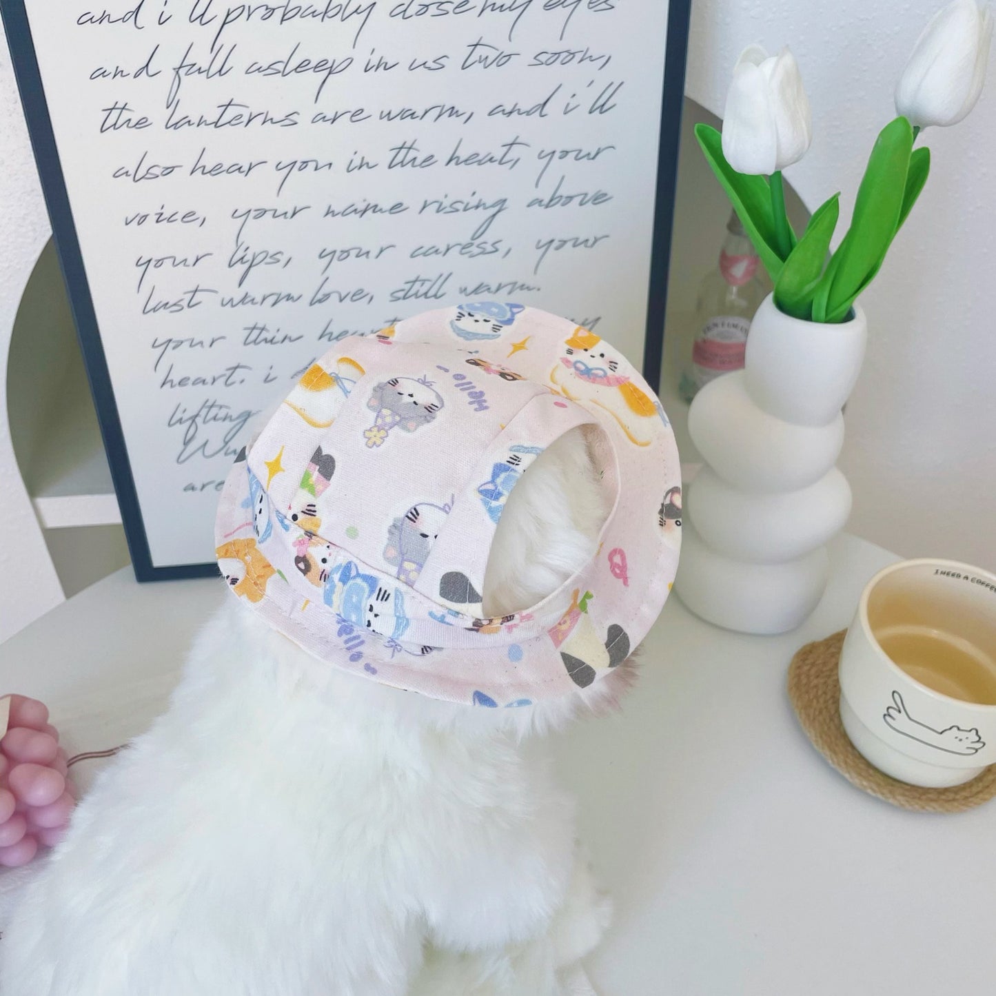 Cartoon Pattern Dog Hat