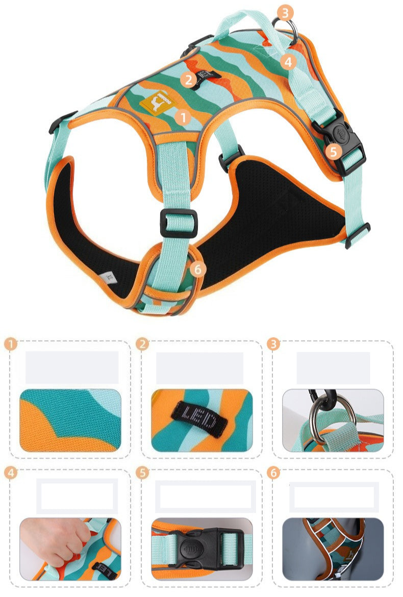 Camouflage Harness & Leash Set