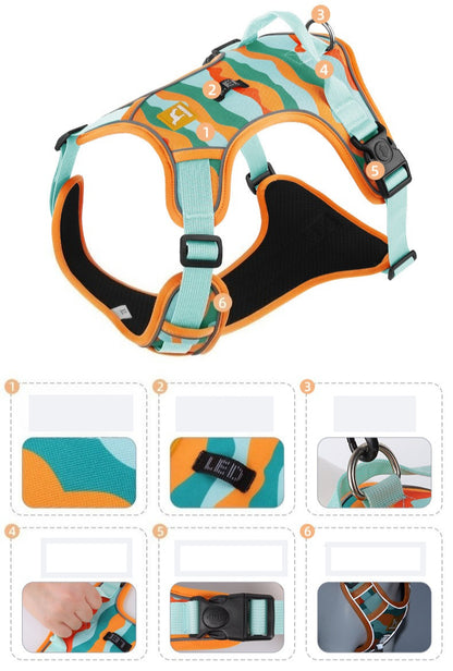 Camouflage Harness & Leash Set