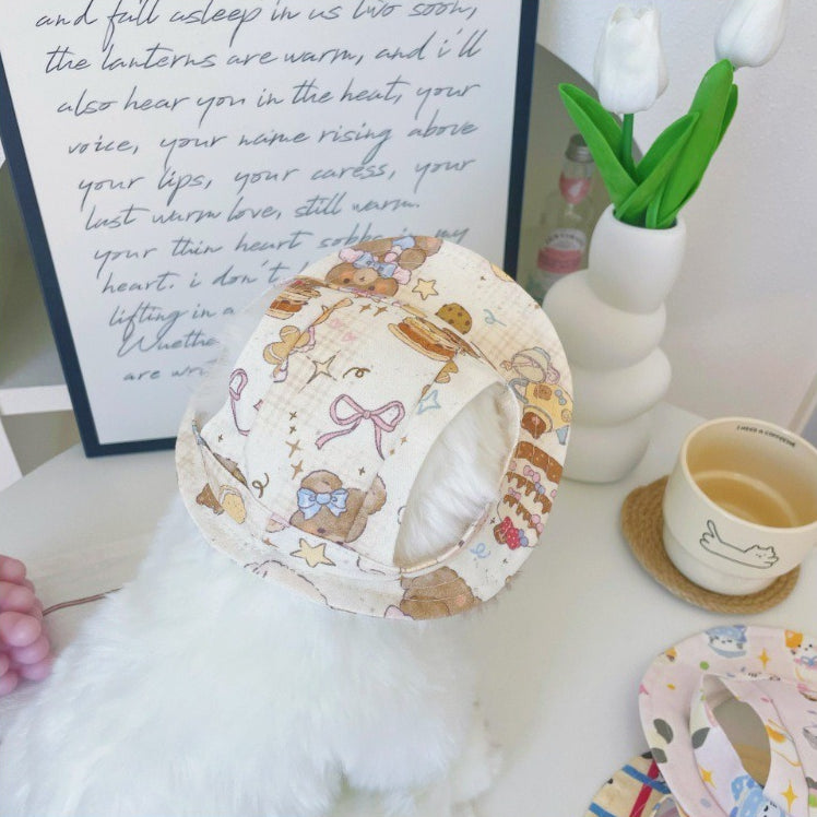 Cartoon Pattern Dog Hat