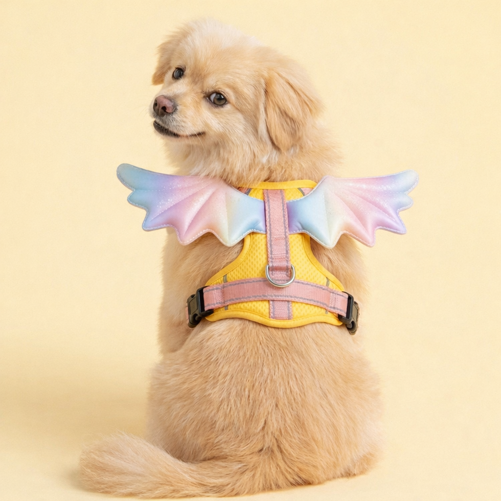 Rainbow Wings Harness & Leash Set for Small Dogs