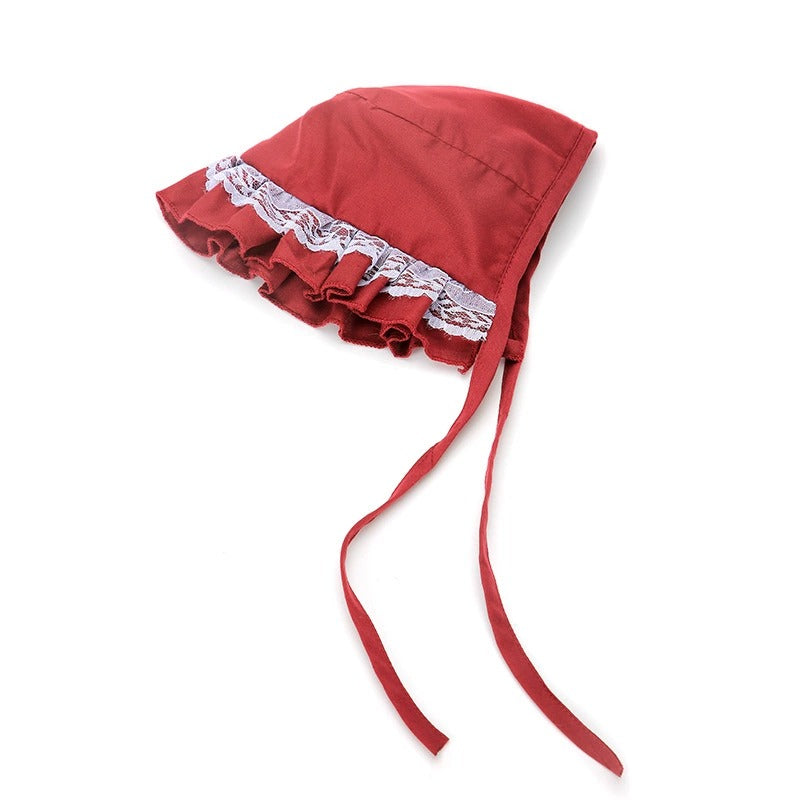 Lace Trim Dog Hat