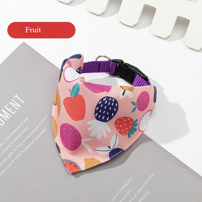 Printed Buckle Dog Bandana