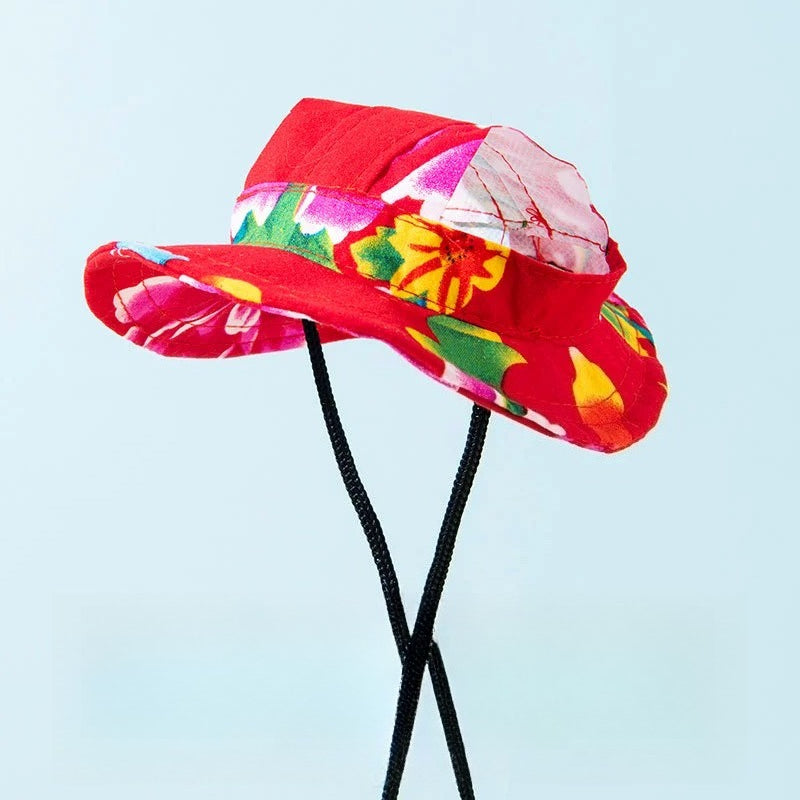 Tie-Dye Sun Protection Dog Hat