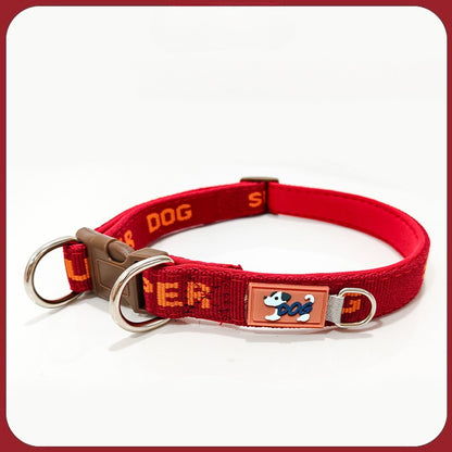 Letter Print Dog Collar for Dogs – Multi