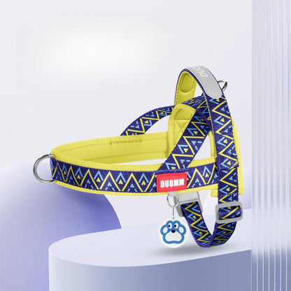 Geometric Reflective Harness & Leash Set