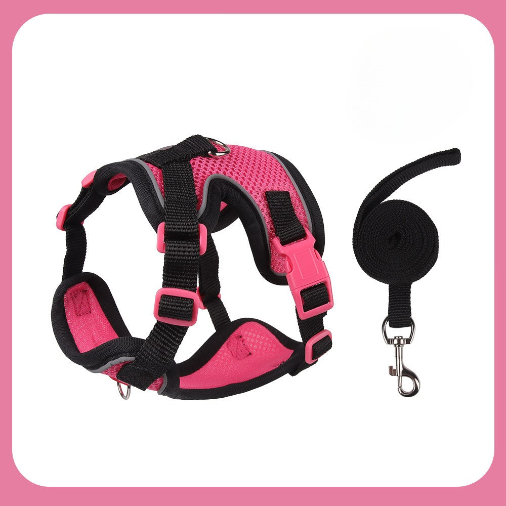 Reflective Mesh Harness & Leash Set