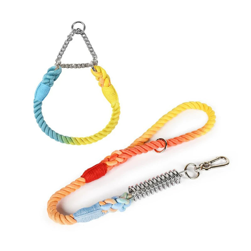 Braided Rope Collar & Leash Set
